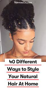 60 Different Ways To Style Your Natural Hair At Home Thrivenaija Natural Hair Styles Curly Hair Styles Easy Natural Hair Pictures