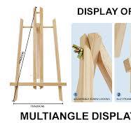 Wooden Table Easel 30 X 20 Cm, Pack Of 2 Mini Easel Table Canvas Stand  Triangle Easel Small Wooden Easels Picture Frame Holder For Wedding Desktop  ...