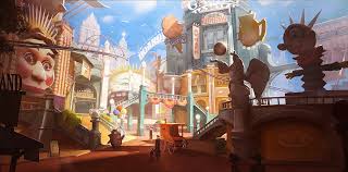 Environment Bioshock Infinite Concept Art Bioshock Infinite Boardwalk Josh Kao Concept Art Concept Art World Environment Concept Art