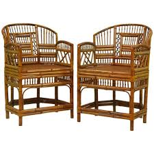 Maybe you would like to learn more about one of these? Pair Of Vintage Brighton Pavillion Style Chinoiserie Bamboo Rattan Armchairs Decorative Arts Fine Antiques Dafa