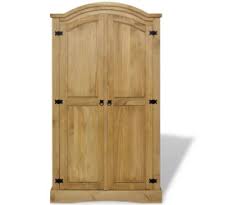 Armoire tout en penderie surmontée d'une étagère, elle vous séduira par son design intemporel et la robustesse de son pin massif. Vidaxl Armoire Pin Mexicain 2 Portes Gamme Corona Au Meilleur Prix Sur Idealo Fr