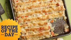 Recipe Of The Day All Crust Sheet Pan Chicken Pot Pie Food Network Youtube Half Sheet Pan Recipes Recipes Sheet Pan Recipes