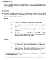 Learning how much a home security system costs is very important; Home Security System Parta 30marks You Are Required Chegg Com