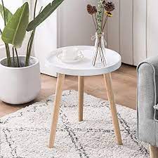 Bakari side table (metal & white marble). Buy Apicizon Round Side Table White Tray Nightstand Sofa Coffee End Table For Living Room Bedroom Small Spaces Easy Assembly Decro Bedside Table 15 X 18 Inches Online In Indonesia B08pd1lnfv