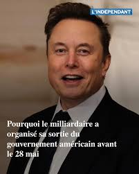 Elon Musk quitte le DOGE : pourquoi le milliardaire a organisé sa sortie du  gouvernement américain avant le 28 mai ➡️ https://l.lindependant.fr/7w0