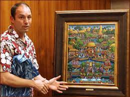 Dowdle is an lds folk artist based here in utah with a beautifully distinct. Dowdle Folk Art Depicts Pcc Turns Into Puzzle The Offical Polynesian Cultural Center S 50th Anniversary Blog