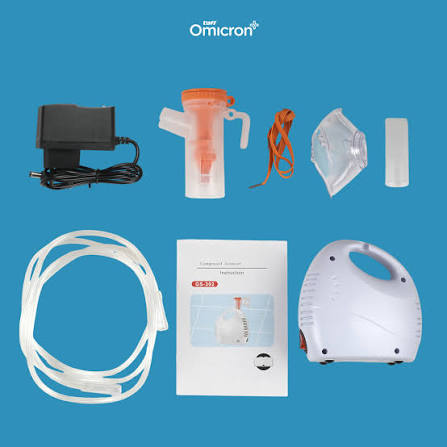 TaffOmicron Alat Terapi Pernapasan Compressor Nebulizer Inhaler - GS-302 - White
