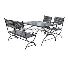 Made to withstand the elements, materials like aluminum and iron look great rain or shine. Metal 4 Piece Patio Dining Table Set With 1 4 M L Rectangle Table Buy Folding Dining Table Set Dining Table Set Glass Top Metal Dining Table Set Product On Alibaba Com