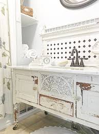 Bathroom Inspiration Using A Dresser As A Vanity Shabby Chic Bathroom Vanity Shabby Chic Bathroom Decor Chic Bathrooms