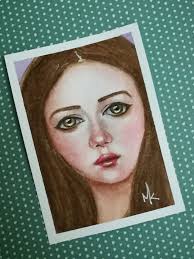 Art teacher shares portrait sample