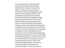 Y12 English Literature Poetry Anthology Wordsworth The Prelude Poetry Anthology Poetry English Literature