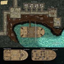 The cave goblin can attempt to hide even when only lightly obscured by dim light. Goblins Gambit Ship Docked In Cave Clean Copy In Comments Battlemap Ship Cave Dock Goblins Imgur