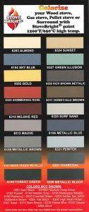 stove bright high temp color chart 12 pack coal stove