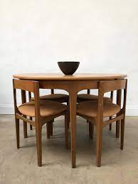 A shapely beauty, the tessa side chair is perfect pulled up to kitchen or dining room table, features tall wood legs, scooped. Nathan Teak Dining Table 4 Chairs Hans Olsen Frem Rojle Danish Retro Vinterior