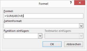 Maybe you would like to learn more about one of these? Word In Tabellen Summen Bilden