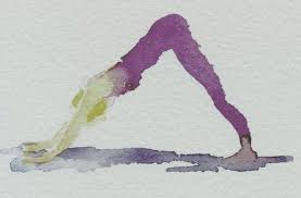 Beautiful Yoga Watercolor Chic Sweaty Yoga Art Yoga Painting Yoga Illustration