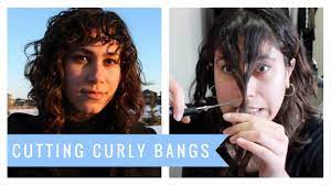 How should bangs be cut? Diy Cutting Curly Bangs Youtube