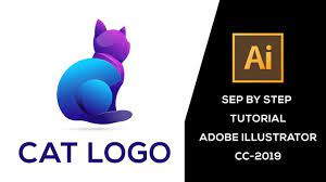 Ability to quickly adjust parts of a drawing without needing to start over. Cat Logo Illustrator Tutorial For Step By Step Cat Logo Illustrator Tutorials Watercolor Logo Design