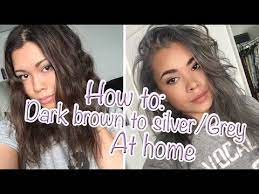 If your hair sinks slowly over the course of your experiment, your porosity is normal.; How To Go From Dark Brown To Silver Grey Hair At Home Grey Hair Dye Dark Silver Hair Grey Brown Hair