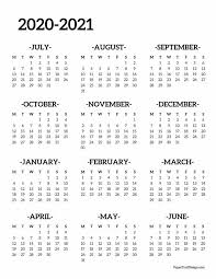 2020 2021 School Year Calendar Free Printable Paper Trail Design In 2020 Calendar Printables School Calendar School Calendar Printables