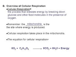 Oxygen) are the reactants for cellular respiration. Chapter 9 Cellular Respiration Chapter 9 Cellular Respiration