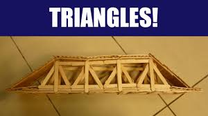 The next week we used a metal bucket and ran out of weights at 260 lbs. How To Build A Strong Popsicle Stick Truss Bridge With Triangles Youtube