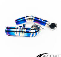 ApexBuilt® BMW B58 Gen 1 Titanium Charge Pipe Kit (2015-19) - Standard (Gold/Blue/Purple)