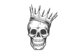 We have a list of 108 crowns that will turn your frown upside down. Skull King Tattoo 1247596 Illustrations Design Bundles In 2021 Crown Tattoo Design Crown Tattoo King Tattoos