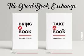 The Great Book Exchange A Set Of Posters For Organising A Book Swapping Event Book Exchange Book Swap Books