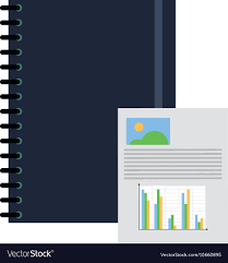 Notebook And Graph Chart Icon