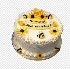 Cupcake Bee Baby Shower Gender Reveal Cake Flowers Cream Baked Goods Food Png Pngwing
