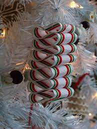 How to make a beaded candy cane ornament. This Is Such A Classic Ornament That Everybody Has A Version Of It Martha And Bh Christmas Ribbon Crafts Christmas Ornaments To Make Christmas Ornament Crafts