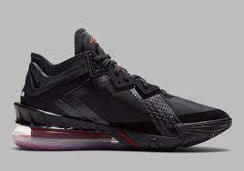 Adding to the collection of the nike lebron 17 low colorways, the. Nike Lebron 18 Low Black University Red Cv7562 001 Sneakernews Com