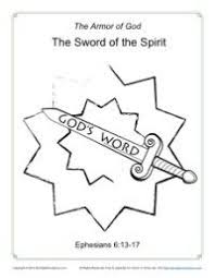 Sword Of The Spirit Coloring Page Armor Of God Bible Coloring Pages Armor Of God Lesson