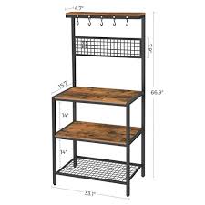 Most of our fasteners have a light zinc plating over steel giving a more rust resistant finish. Mesh Panel Kitchen Rack Kitchen Shelf Vasagle By Songmics