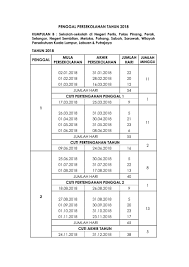 Jadual cuti sekolah untuk tahun 2020 ambil dekat laman web kpm. Takwim 2018 Final Cuti Sekolah Pages 1 2 Flip Pdf Download Fliphtml5