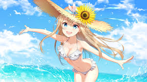 Anime girls manga bikini sombrero wallpaper | 1600x900 | 1352298 |  WallpaperUP