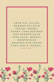Balasan Bagi Orang Beriman Islam Quran Quranverses Iman
