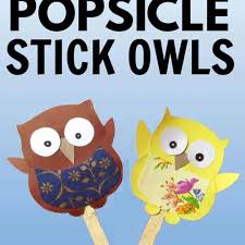 These popsicle stick fairy doors are beyond gorgeous and they are so easy to make. Diy Popsicle Stick Owl Craft For Kids The Inspiration Edit
