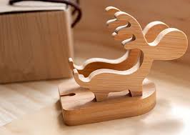 Bamboo Muntjacs Cell Phone Stand Charging Dock Holder Phone Stand Cell Phone Stand Trending Decor