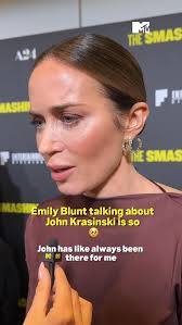 Emily Blunt talking about her husband John Krasinski’s support of her is so  beautiful 🥹🤍 , Watch Emily in #TheSmashingMachine in cinemas 3rd of  October 🥊✨, #emilyblunt #dwaynejohnson #johnkrasinski ...