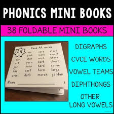 phonics mini books bundle digraphs cvce vowel teams diphthongs long vowels