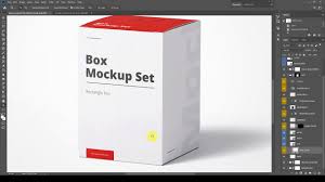 Box Mockup Set 01 Rectangle For Photoshop Video Tutorial Youtube