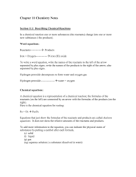 # reactant atoms = # product atoms. Chapter 11 Chemistry Notes