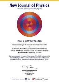 New Journal Of Physics 2011 Award Physics Book Worth Reading Journal