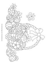The easter coloring pages celebrate an important symbol of easter, the easter eggs. Easter Coloring Pages Free Printable Pdf From Primarygames