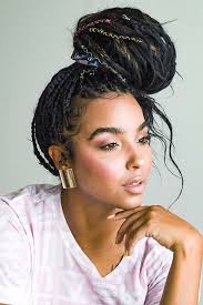 Or back comb your hair to a bun right at the back the casual updo hairstyles have a different style from one woman to another woman, this model brings a unique style, beautiful and interesting. 55 Enviable Ways To Rock The Latest Black Braided Hairstyles