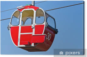 Formaten din a5, durch kurze transportwege. Leinwandbild Seilbahn Gondel Rot Seilbahn Rot Pixers Wir Leben Um Zu Verandern