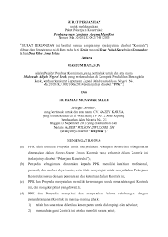 Surat kontrak bisa disebut juga dengan surat perjanjian. Kontrak Asrama 2015 Masrum Bata Academia Edu