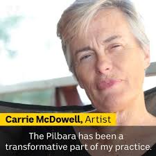 Carrie McDowell, artist in residence, Cossack Art Exhibition and Awards  2020